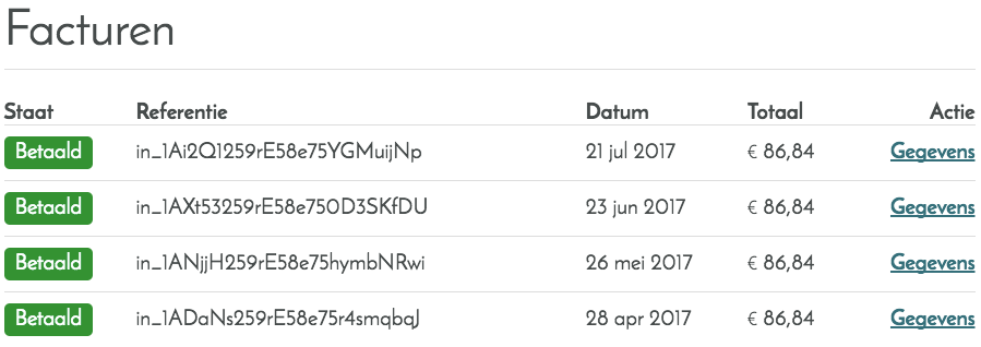 Facturation en ligne