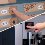 distributeur automatique ou machine à café au bureau