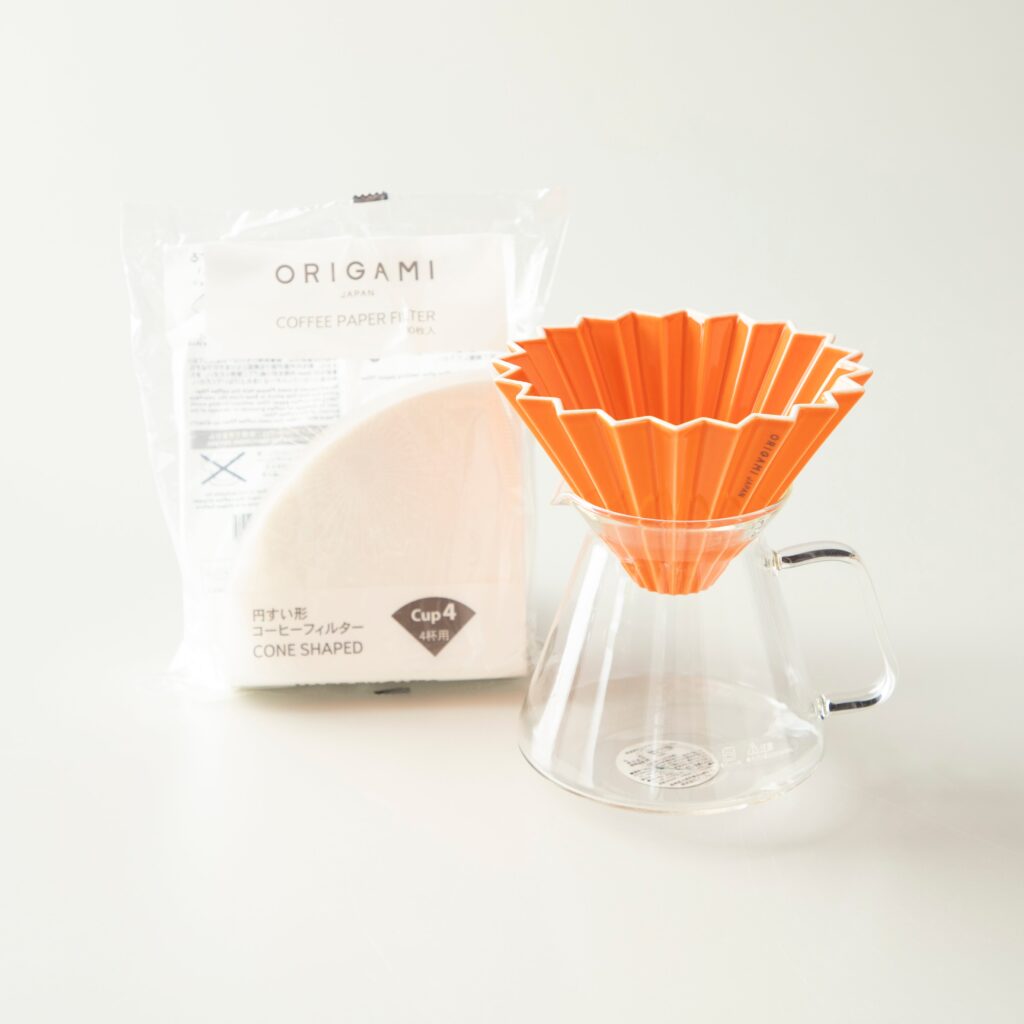 cafetière origami avec dripper