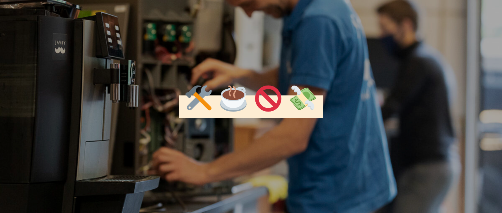 le coût caché d'une réparation de machine à café